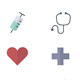 Fitness Icons and Health Icons  Set Of Medical Icons Style Flat Icons - GraphicRiver Item for Sale