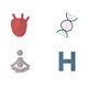 Medical Health Fitness Icons and Science Icons Set Of Healthy Icon Style Colorful Flat Icons - GraphicRiver Item for Sale