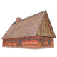 Wood and Straw Roof House - 3DOcean Item for Sale
