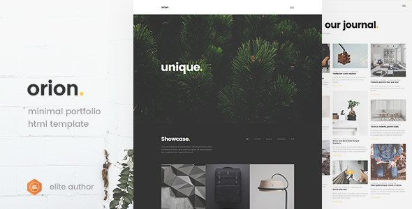 Orion - Minimal Portfolio HTML5 Template