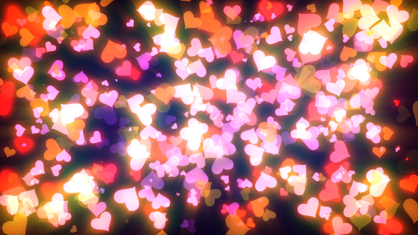 Glowing Hearts Particles Pack