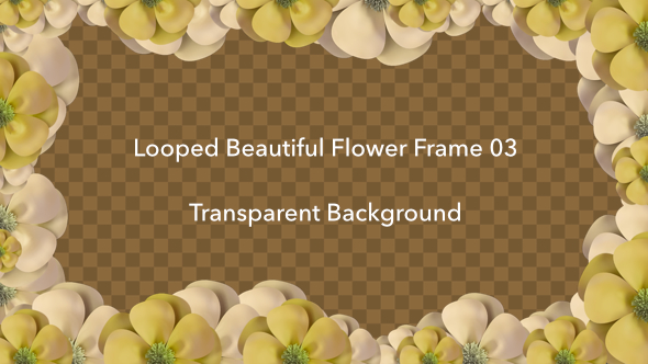 Looped Beautiful Flower Frame 03 alt