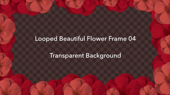 Looped Beautiful Flower Frame 04 alt