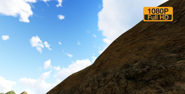 Mountain and Sunny Clouds