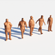 Low Poly Posed People 1 - 3DOcean Item for Sale