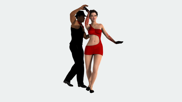 Сouple Dancing Salsa Dance