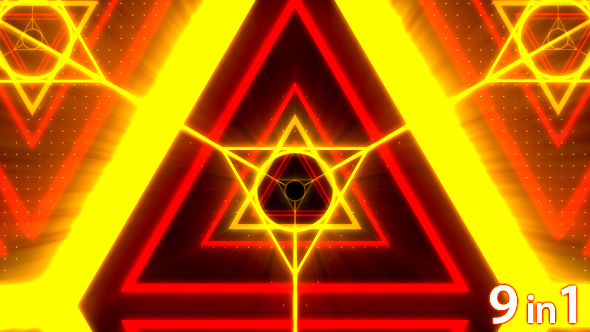 Trizon Stage Lights VJ Loops