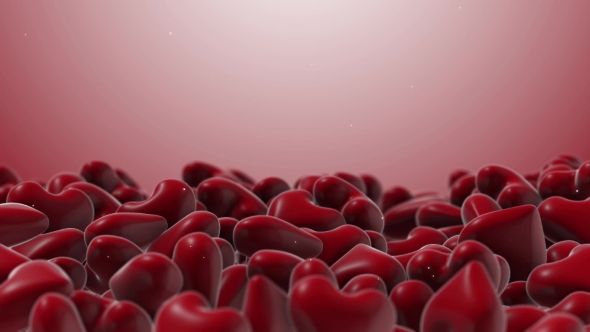 Flying Over a Bunch of Red Heart alt