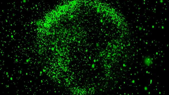 Green Digital World Globe  alt