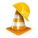 Helmet and Traffic Cones - 3DOcean Item for Sale