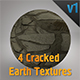 4 Cracked Earth Textures Pack - 3DOcean Item for Sale