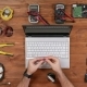 Man Repairman Connects Computer Heat-wire with a Gas Torch - VideoHive Item for Sale