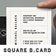 Simple Retro Square Business Card - GraphicRiver Item for Sale