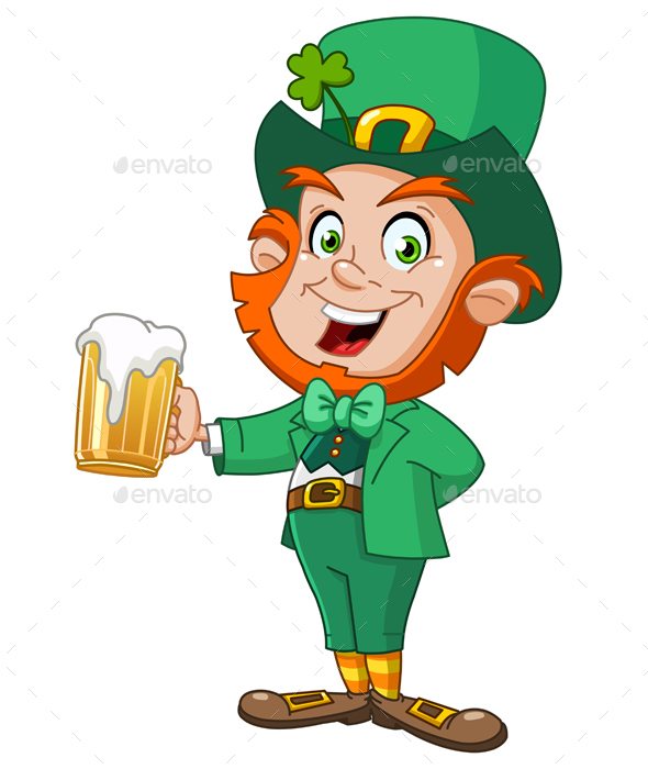 Leprechaun with Beer