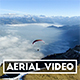 Paraglider taking of over Sea of Fog in Switzerland - VideoHive Item for Sale