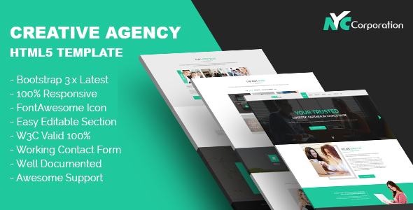 Creative Agency Bootstrap HTML5 Template