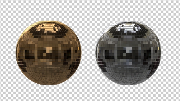 Silver and Gold Disco Ball alt