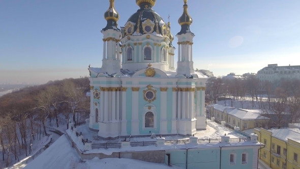 Saint Andrew's Church in Kiev on the Andriyivsky Descent Was Built in 1747-1754 and Designed By the