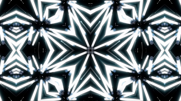 Light Neon White Kaleidoscope alt