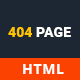 Awesome 404 Error HTML Template - ThemeForest Item for Sale
