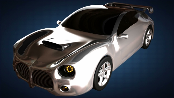 Car Chassis with Engine alt