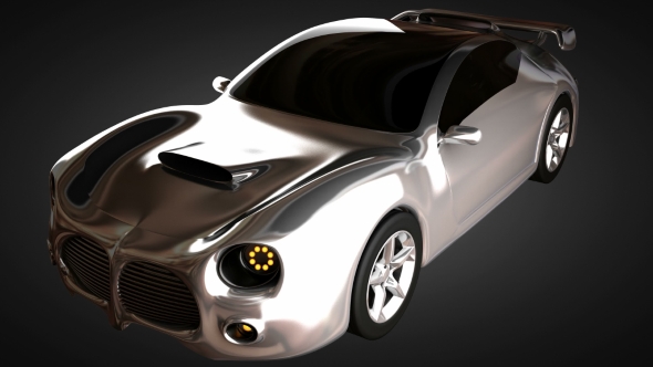 Car Chassis with Engine alt