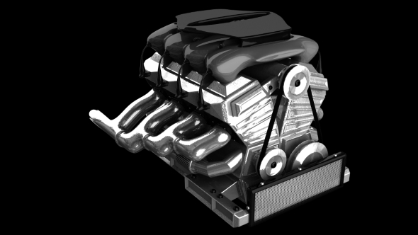 Rotate Car Engine with Alpha Channel