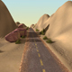 Desert Landscape with Road - 3DOcean Item for Sale