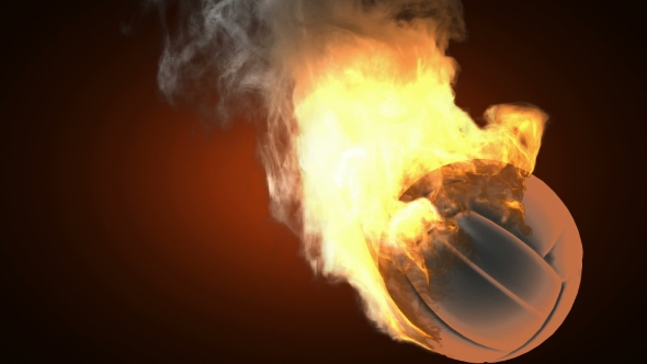 Burning Volleyball Ball alt