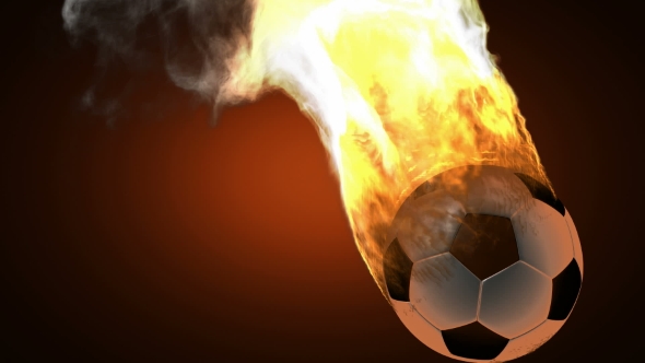 Burning Soccer Ball
