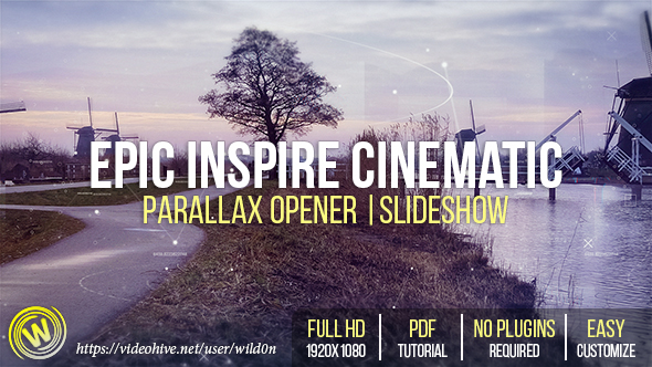 Epic Inspire Cinematic Parallax Opener | Slideshow