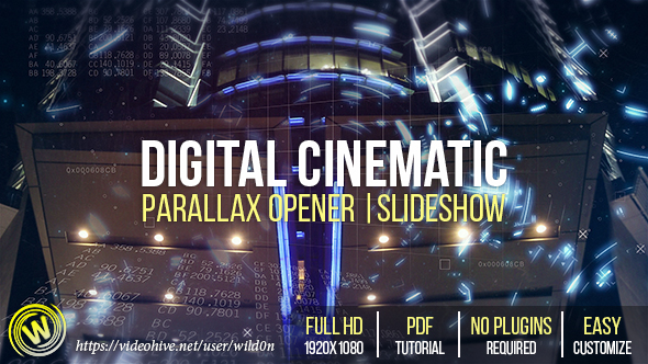 Digital Cinematic Parallax Opener | Slideshow
