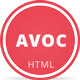 Avoc - Minimal Portfolio / Agency Template - ThemeForest Item for Sale