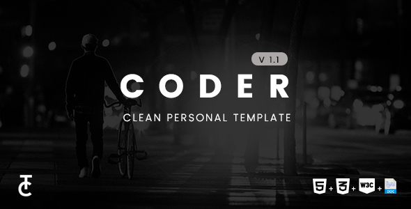 Coder - A Clean Personal HTML5 Template