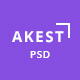 Akest - Creative & Clean One-Page PSD - ThemeForest Item for Sale