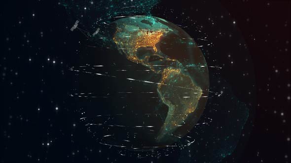 Global Network Digital Technology Background