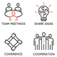 Team Work and Career Training Icons - GraphicRiver Item for Sale