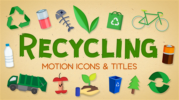 Recycling Motion Icons & Titles