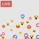 Facebook Live Reaction Transparent Background Videos Pack - VideoHive Item for Sale