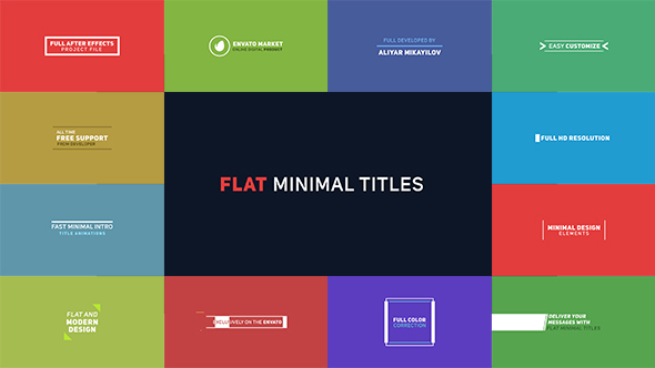 Flat Minimal Titles 2