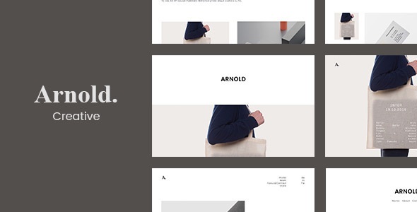 Minimalist Website Template - Arnold