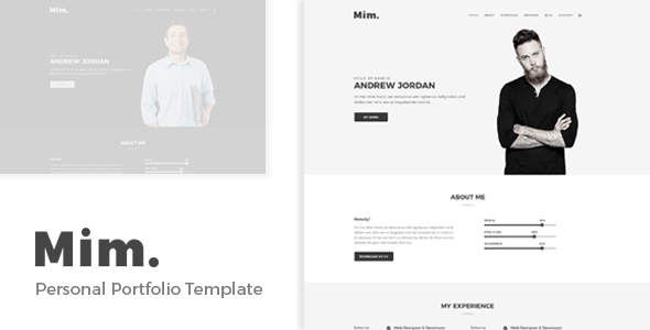 Mim - Personal Portfolio Template