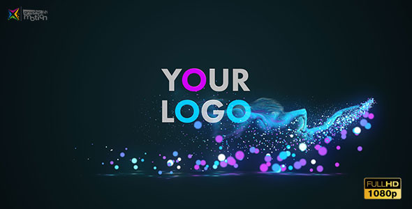 Glow Particles Logo alt