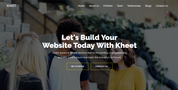 Kheet - One Page MultiPurpose Template