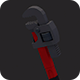 Low Poly Pipe Wrench v.2 - 3DOcean Item for Sale