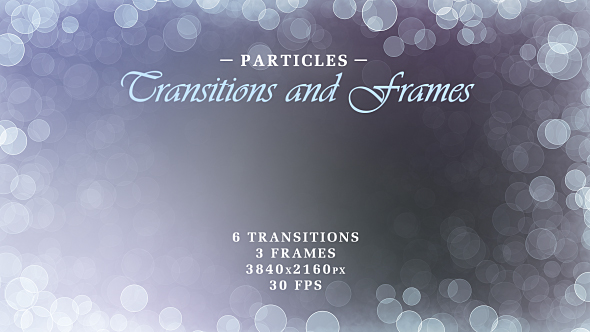 Particles Transitions and Frames