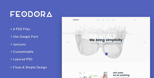 Feodora - Minimal PSD Template