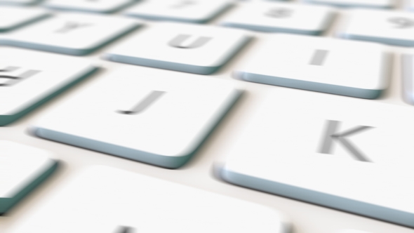 White Computer Keyboard and Sign in Key