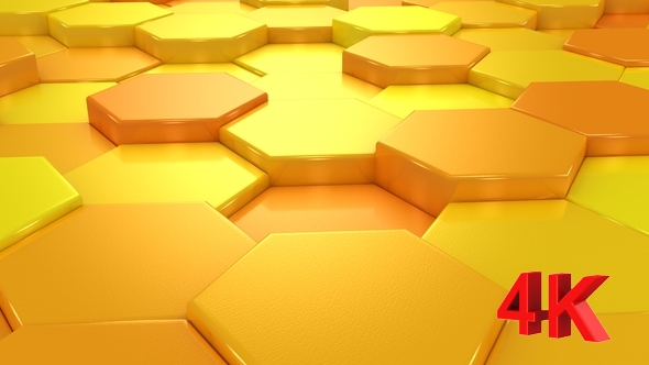 Animated Orange Honeycombs alt