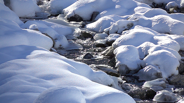 River in Snow